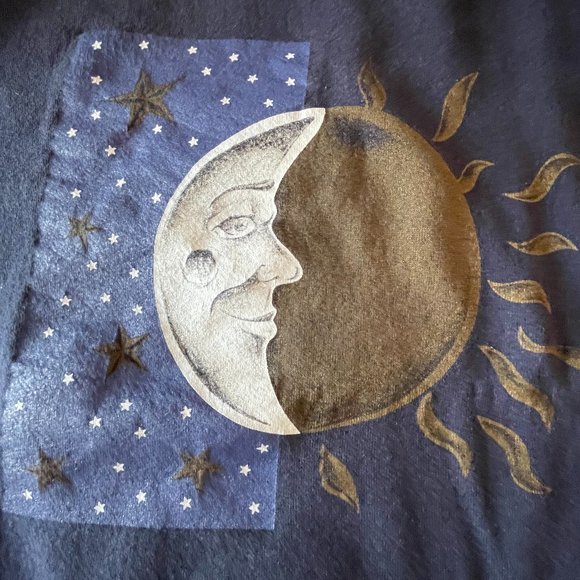 Lot of 2 Women's Sweatshirts - Celestial XL Dark Blue & "Advice From a Tree" M - Picture 3 of 16